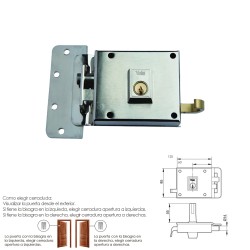 Cerradura Yale    6-12-hn/ Izquierda