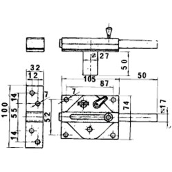 Cerrojo Lince 3930/hl        Latonado