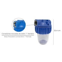 Portacartuchos Filtro Agua    5" Conexion 1"