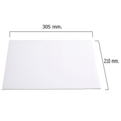 Pizarra Iman Pvc Blanca 210x305x1 mm.