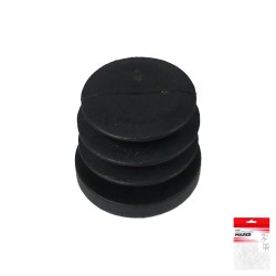 Contera Redonda Interior Negra 25mm. Blister 4 piezas.