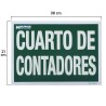 Cartel Cuarto De Contadores 30x21