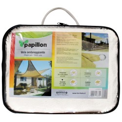 Toldo Vela Sombra Jardin Cuadrada 3,6x3,6 metros Blanca