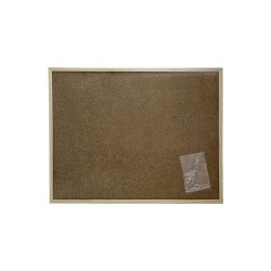 Corcho Pared 30x40 cm. Marco Madera Con 6 Chinchetas