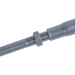 Cierra Puertas Con Retenedor Fuerza 4. Color Plata (Puertas 90/120 cm.)