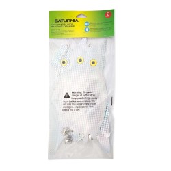 Buho Espantapajaros Reflectante Para Colgar Con 2 Cascabeles (2 Piezas)