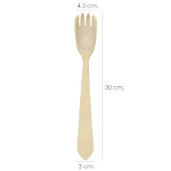Tenedor Aleman Cocina Madera Oryx 30 cm.