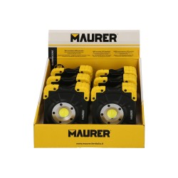 Linterna LED / Foco Led Multifunción Portatil A pilas(3 AAA) 500 Lumenes Con Iman y Soporte Ajustable 180