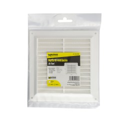 Rejilla Plastico Sobreponer Con Malla Posterior 17x17 cm.