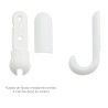 Colgador Adhesivo / Atornillable Blanco