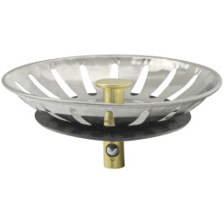 Tapon Valvula Cesta Para Fregadero Inoxidable Click Clack  Ø 8 cm.