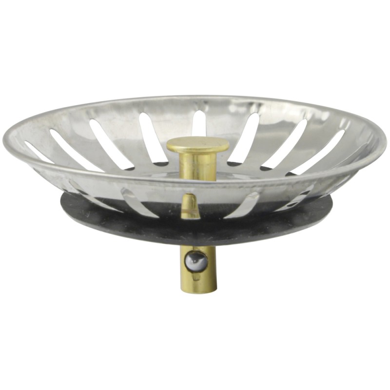 Tapon Valvula Cesta Para Fregadero Inoxidable Click Clack  Ø 8 cm.