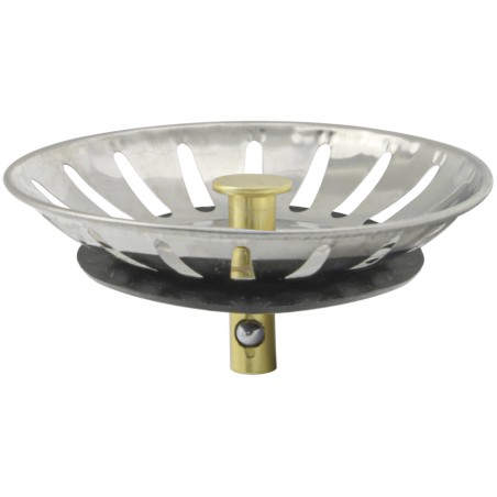 Tapon Valvula Cesta Para Fregadero Inoxidable Click Clack  Ø 8 cm.