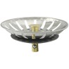 Tapon Valvula Cesta Para Fregadero Inoxidable Click Clack  Ø 8 cm.